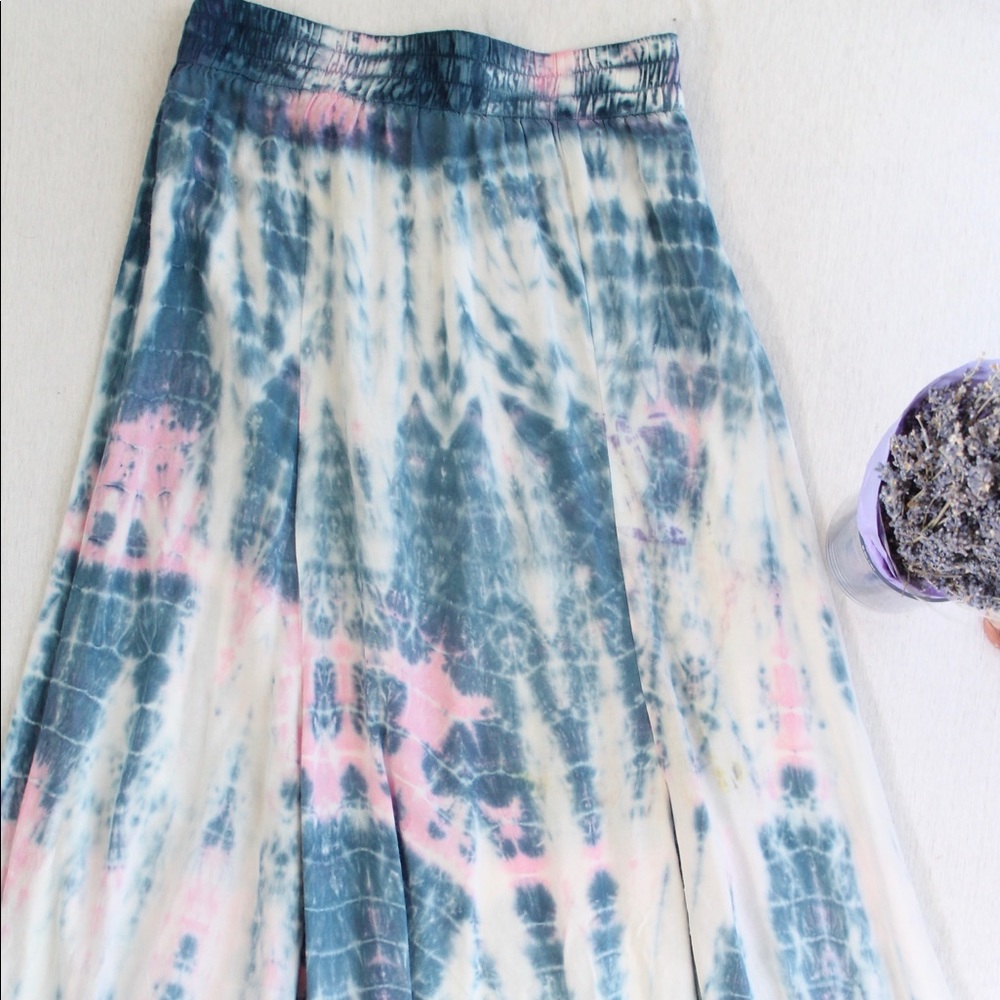 Tie Dye Floor Length Skirt